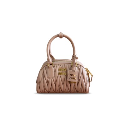 MIU MIU ARCADIE MATELASSÉ NAPPA LEATHER BAG 5BB191 (22*13*10.5cm)